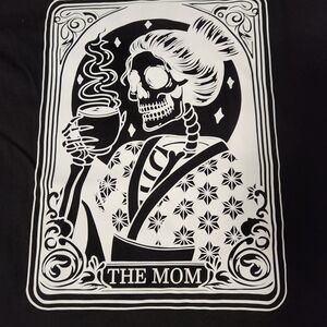 The Mom Graphic Tee - Black and White